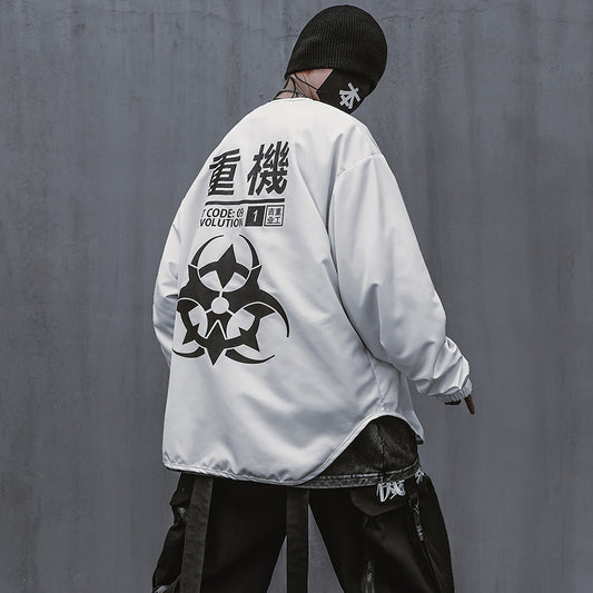 Unisex Japanese Streetwear Jacket Biohazard