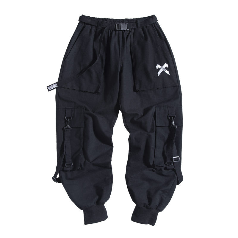 Black Techwear Pants for Men