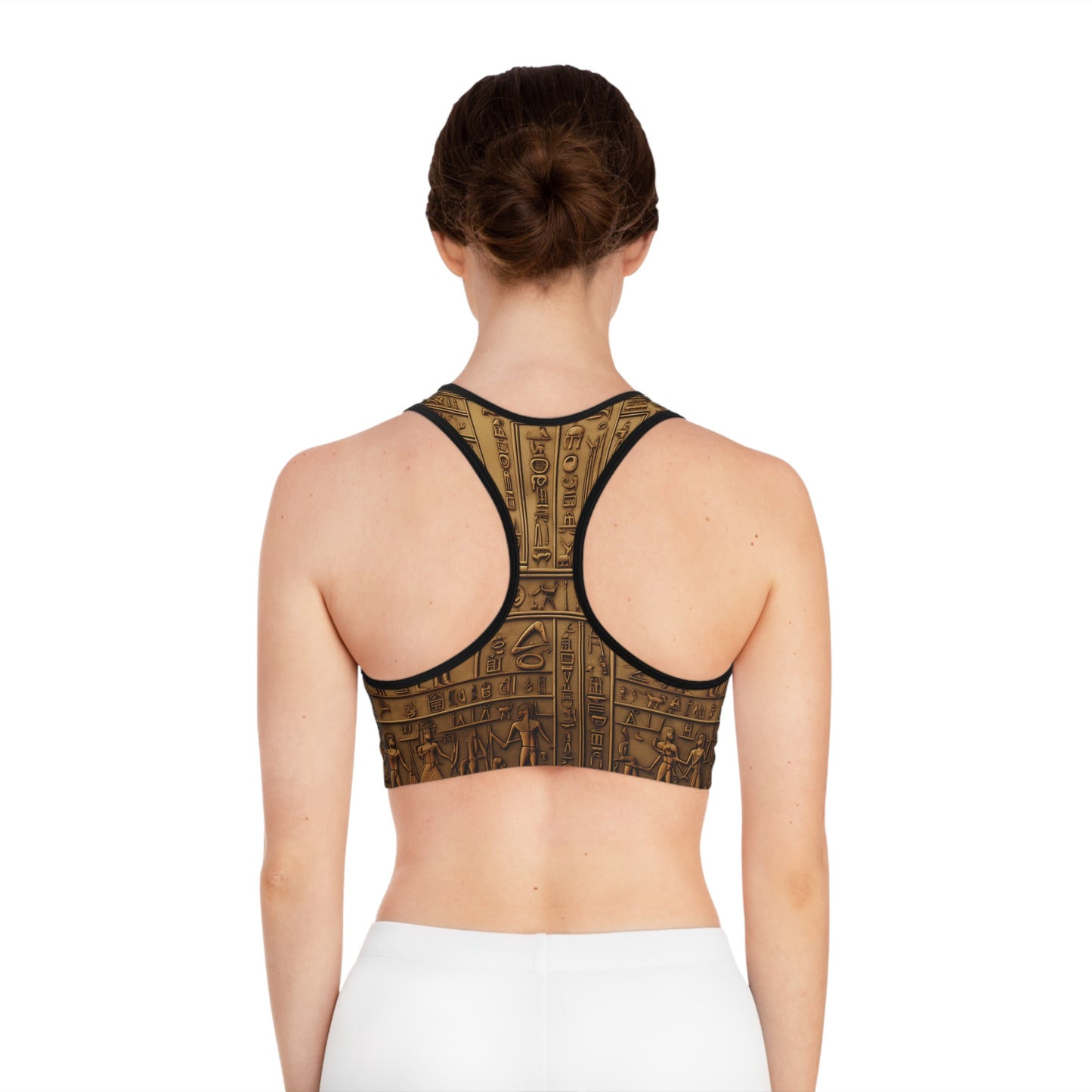 Egyptian Pattern Sports Bra