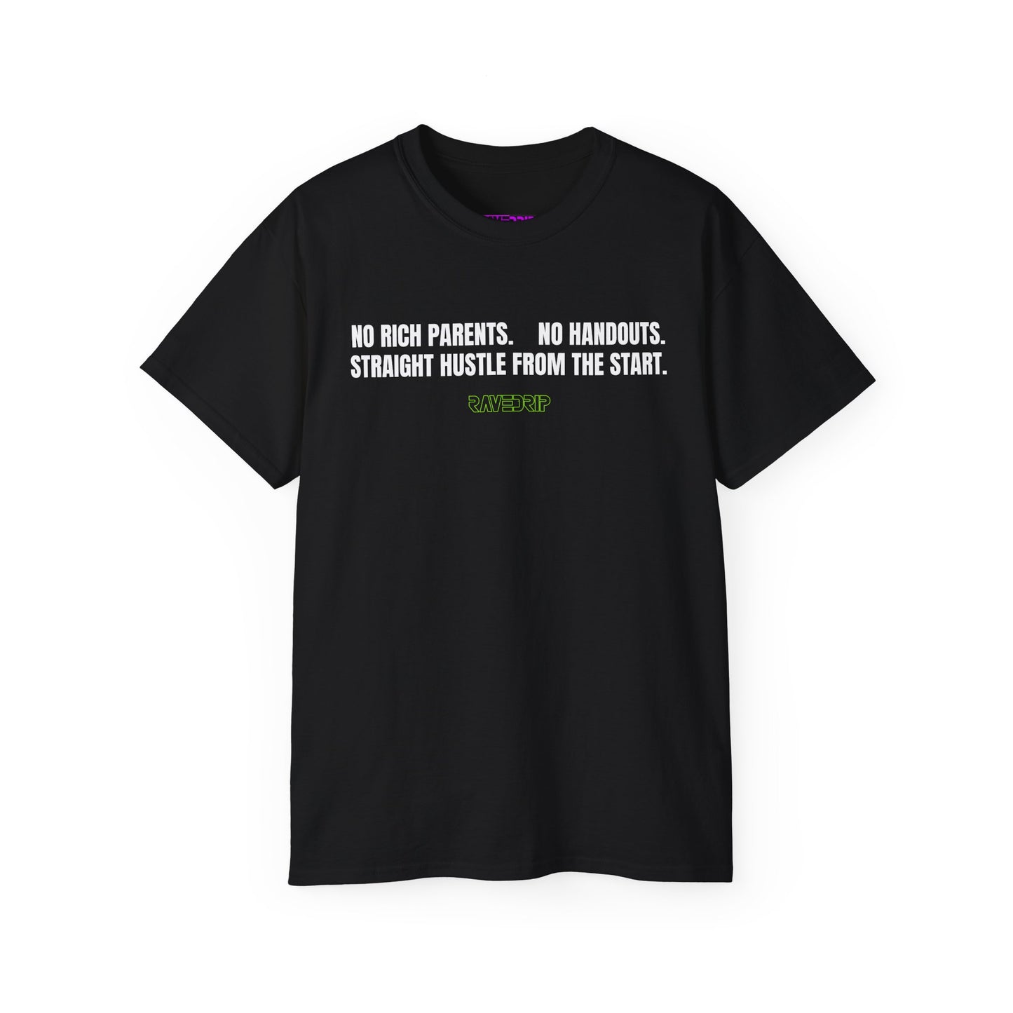 "Straight Hustle From The Start" Motivational T-Shirt