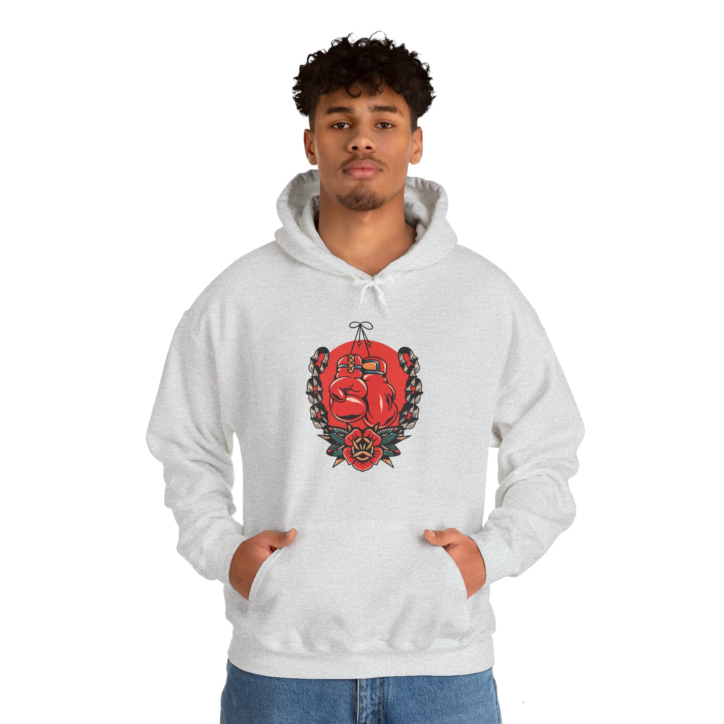 Boxing Gloves Unisex Heavy Blend Hoodie