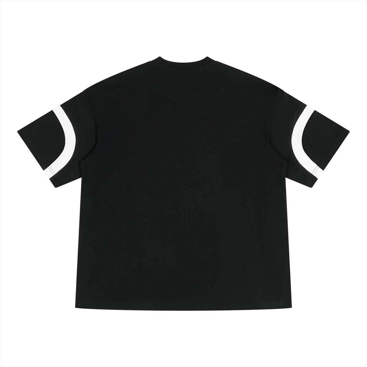 RAVEDRIP Unisex Color Block V-Neck T-Shirt