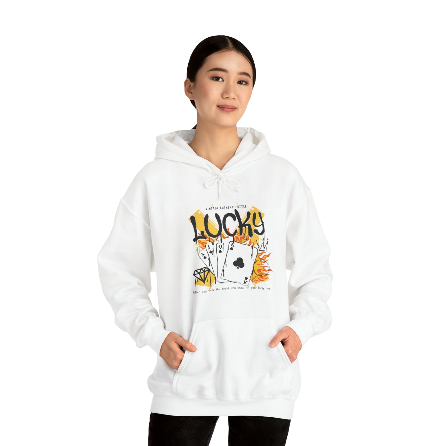 Lucky Cards Streetstyle Unisex Heavy Blend Hoodie