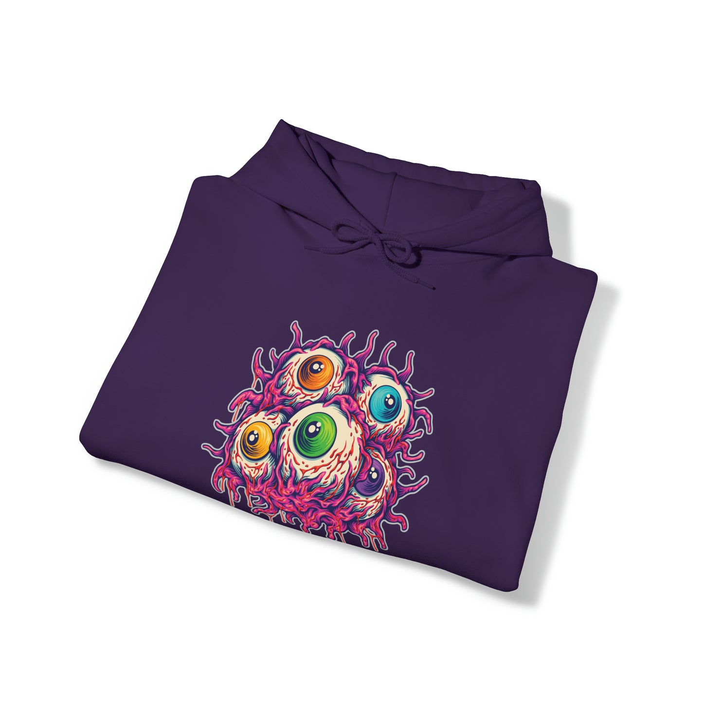 Colorful Creepy Eyeballs Unisex Heavy Blend Hoodie