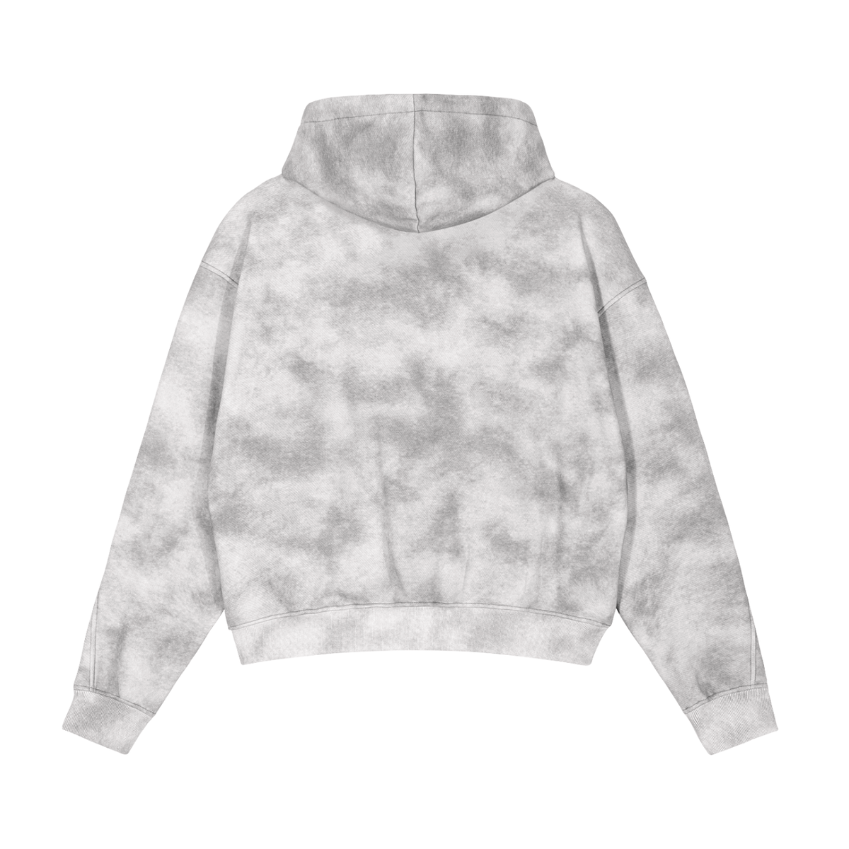 RAVEDRIP Dirty Washed Zip-Up Fleece Hoodie