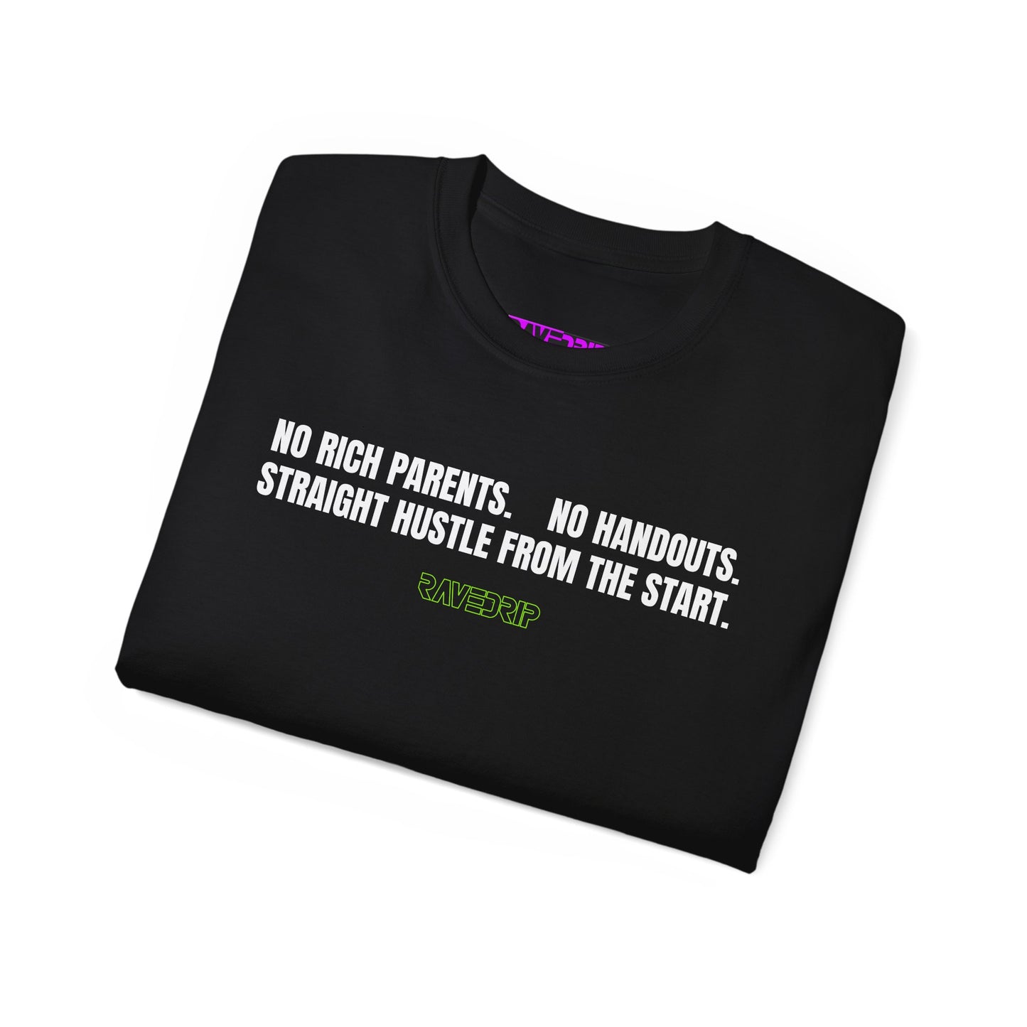 "Straight Hustle From The Start" Motivational T-Shirt