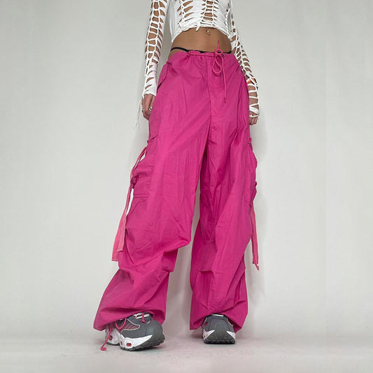 Hot Pink Cargo Pants for Women
