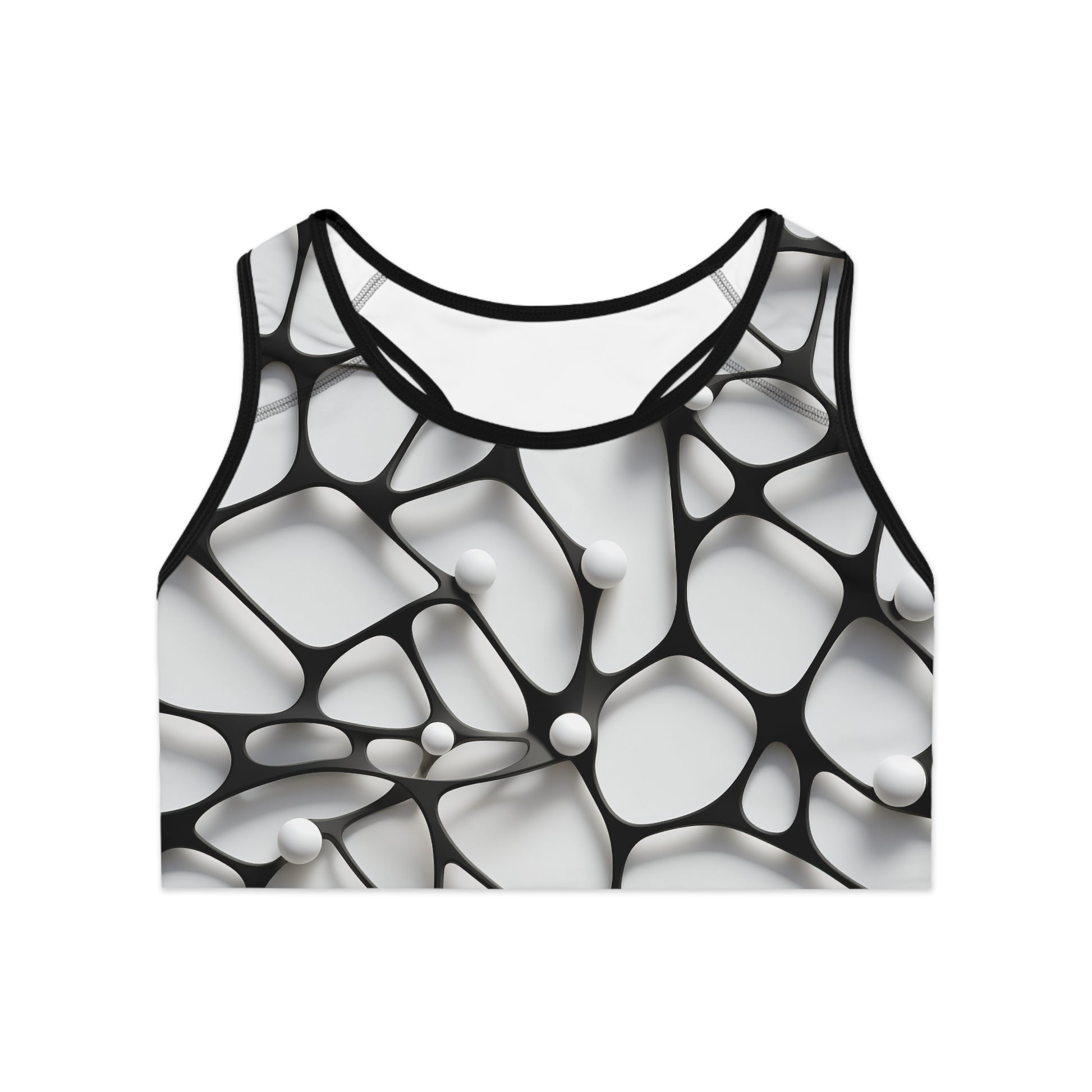 3D_Black_White_Minimalist_Pattern_Sports_Bra