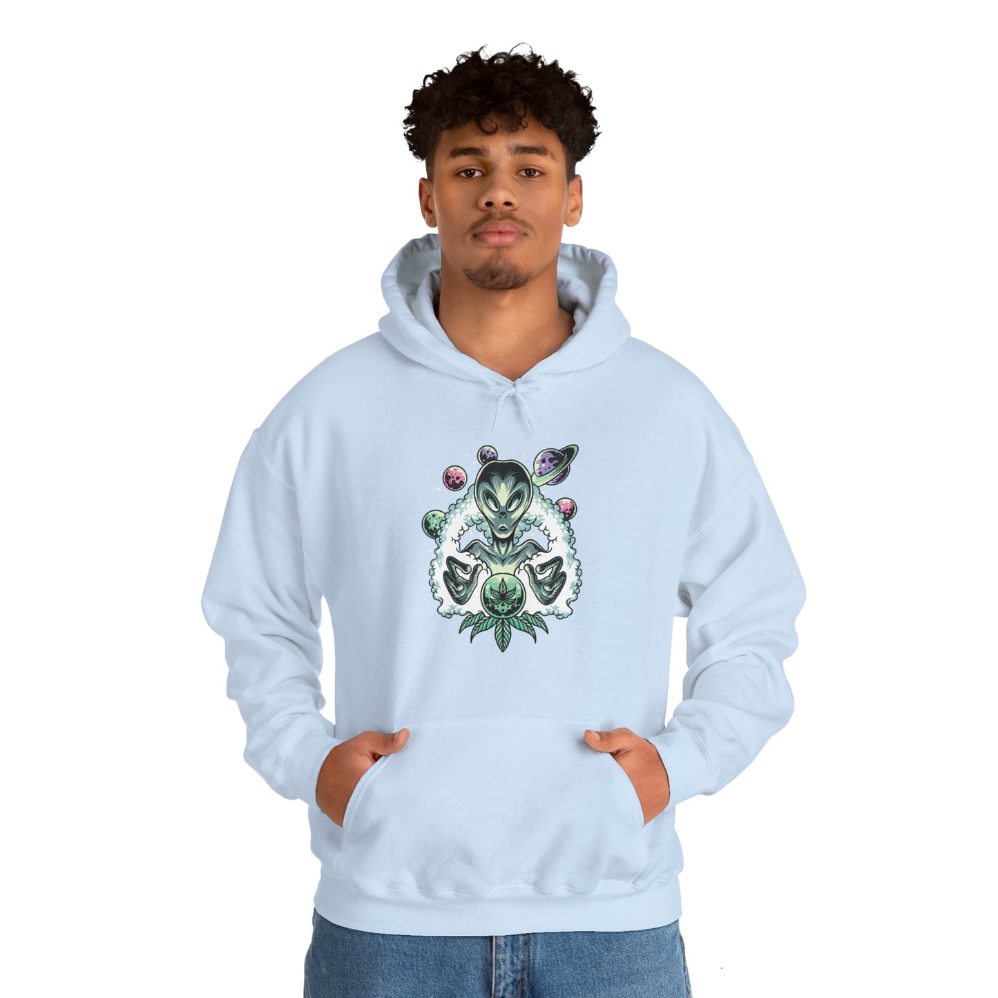 Alien Canna World Unisex Heavy Blend Hoodie