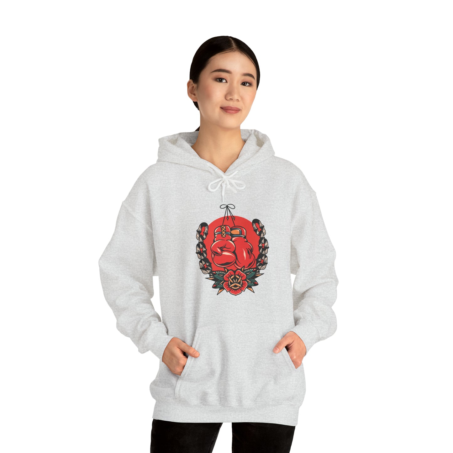 Boxing Gloves Unisex Heavy Blend Hoodie