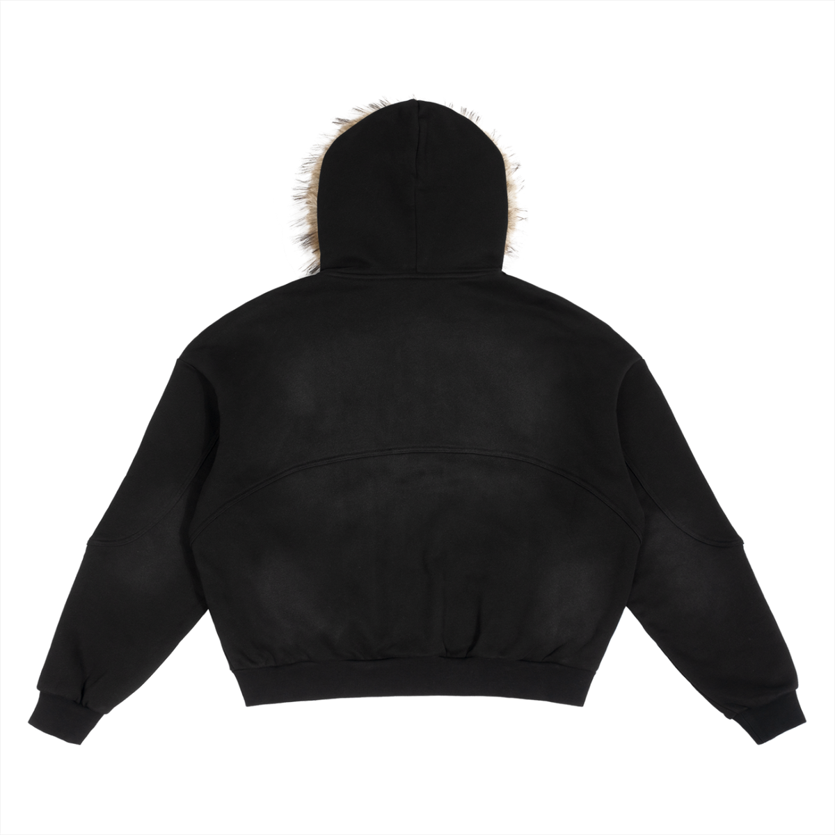 washed,boxy,oversized,Detachable,Fur,RAVEDRIP,Streetwear