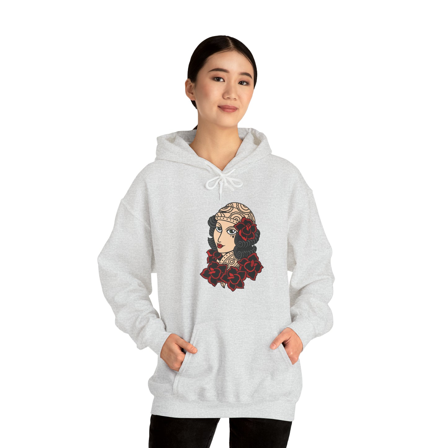 Rose Girl Unisex Heavy Blend Hoodie