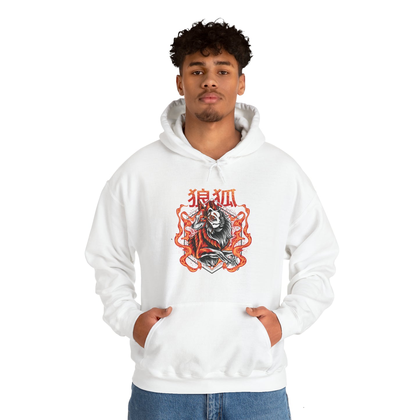 Kitsune Fire Fox Unisex Heavy Blend Hoodie