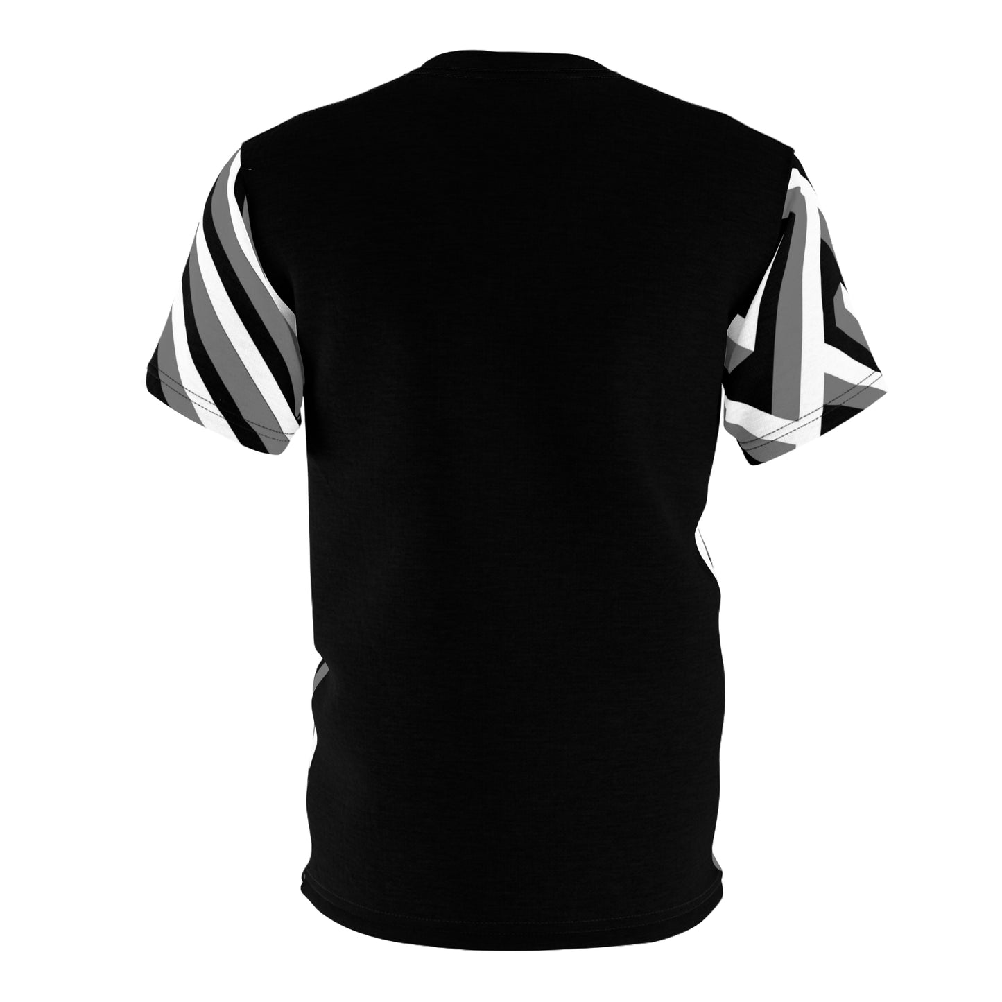 3D Black & White Maze Pattern T-Shirt