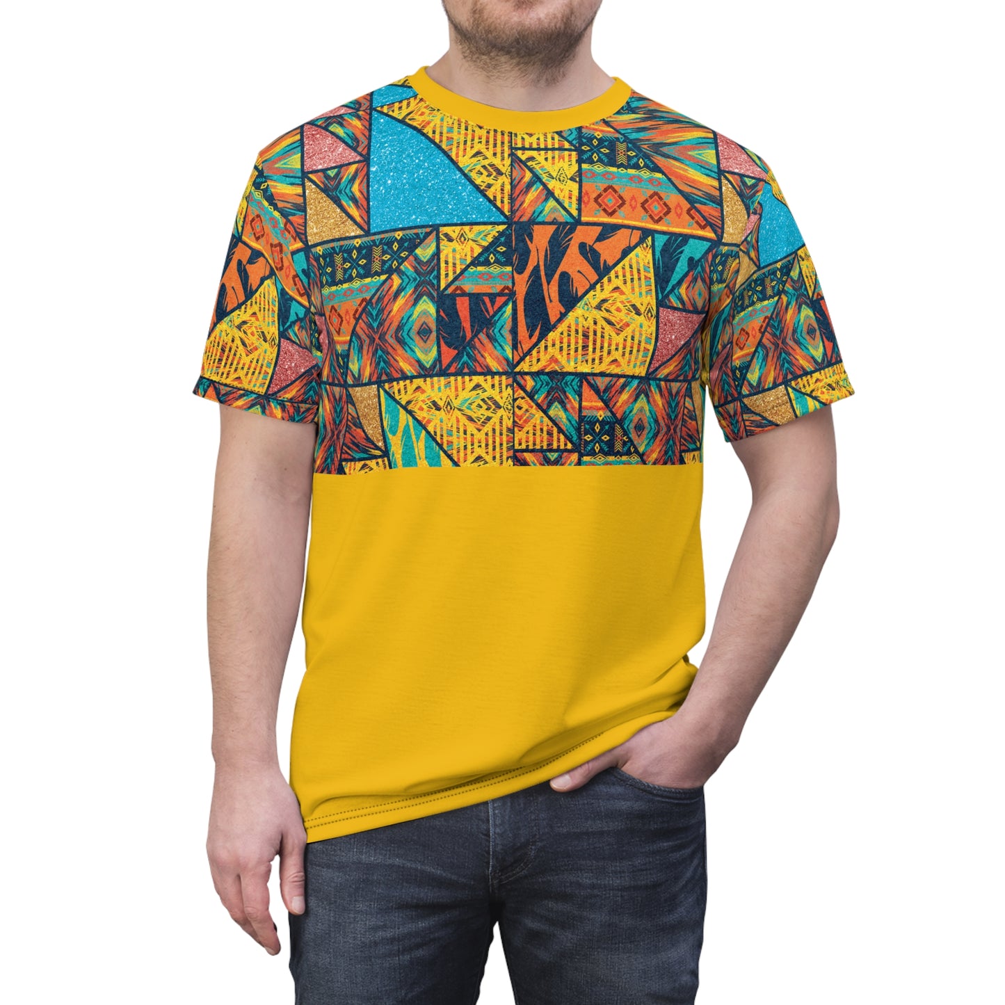 Abstract Tribe Pattern T-Shirt