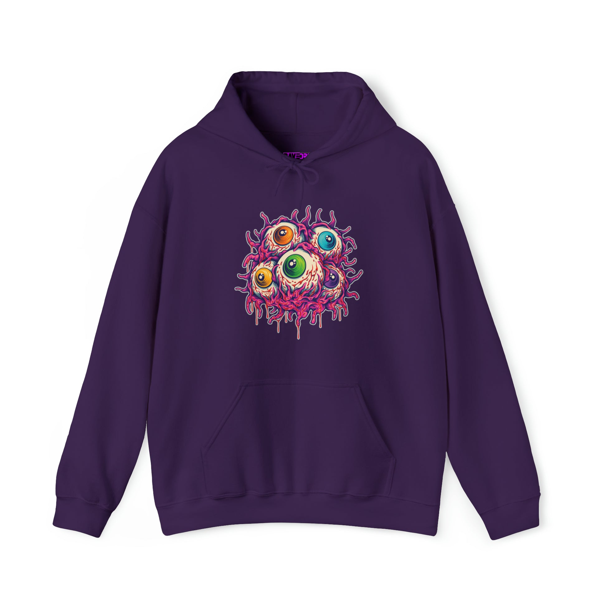 Colorful Creepy Eyeballs Unisex Heavy Blend Hoodie