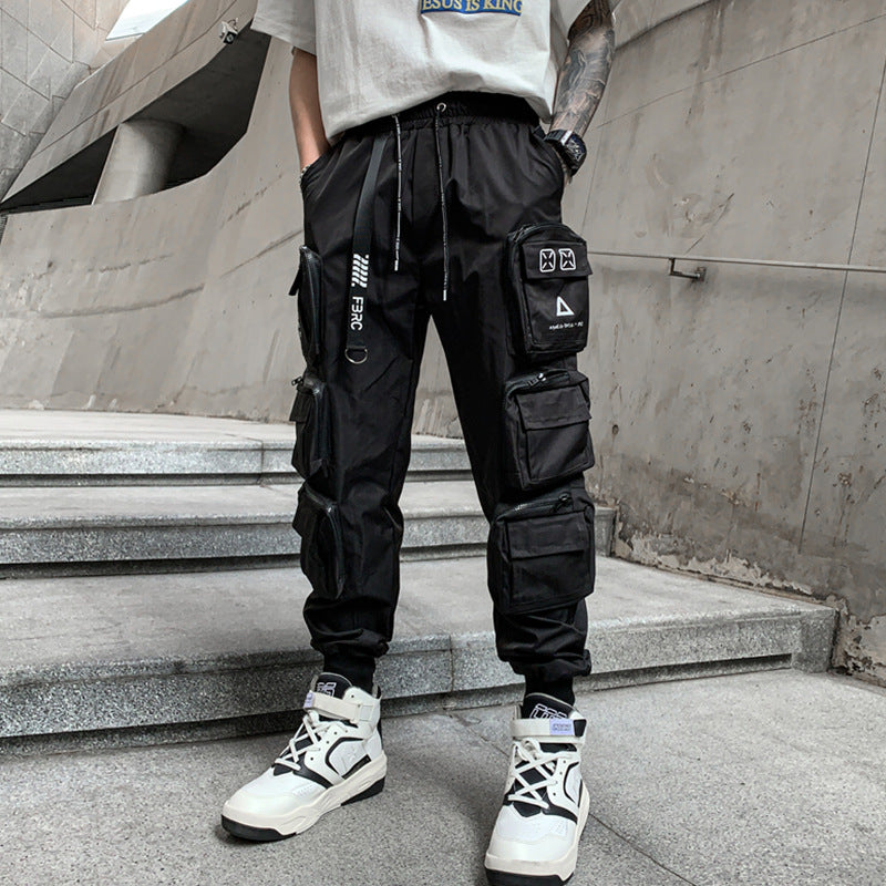 Black Techwear Cargo Pants