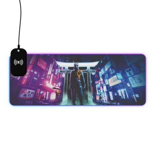 Ghostwire Tokyo 15W Wireless Charging LED Gaming Mouse Pad