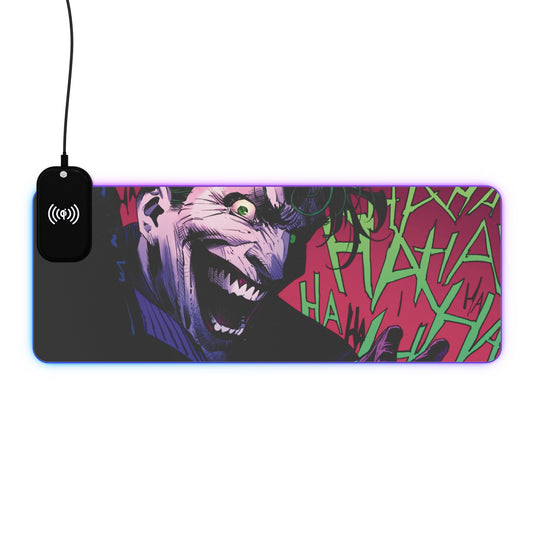 Joker 15W Wireless Charging LED Gaming Mouse Pad