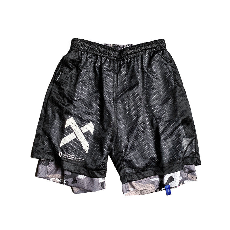 Camouflage Techwear Shorts for Men