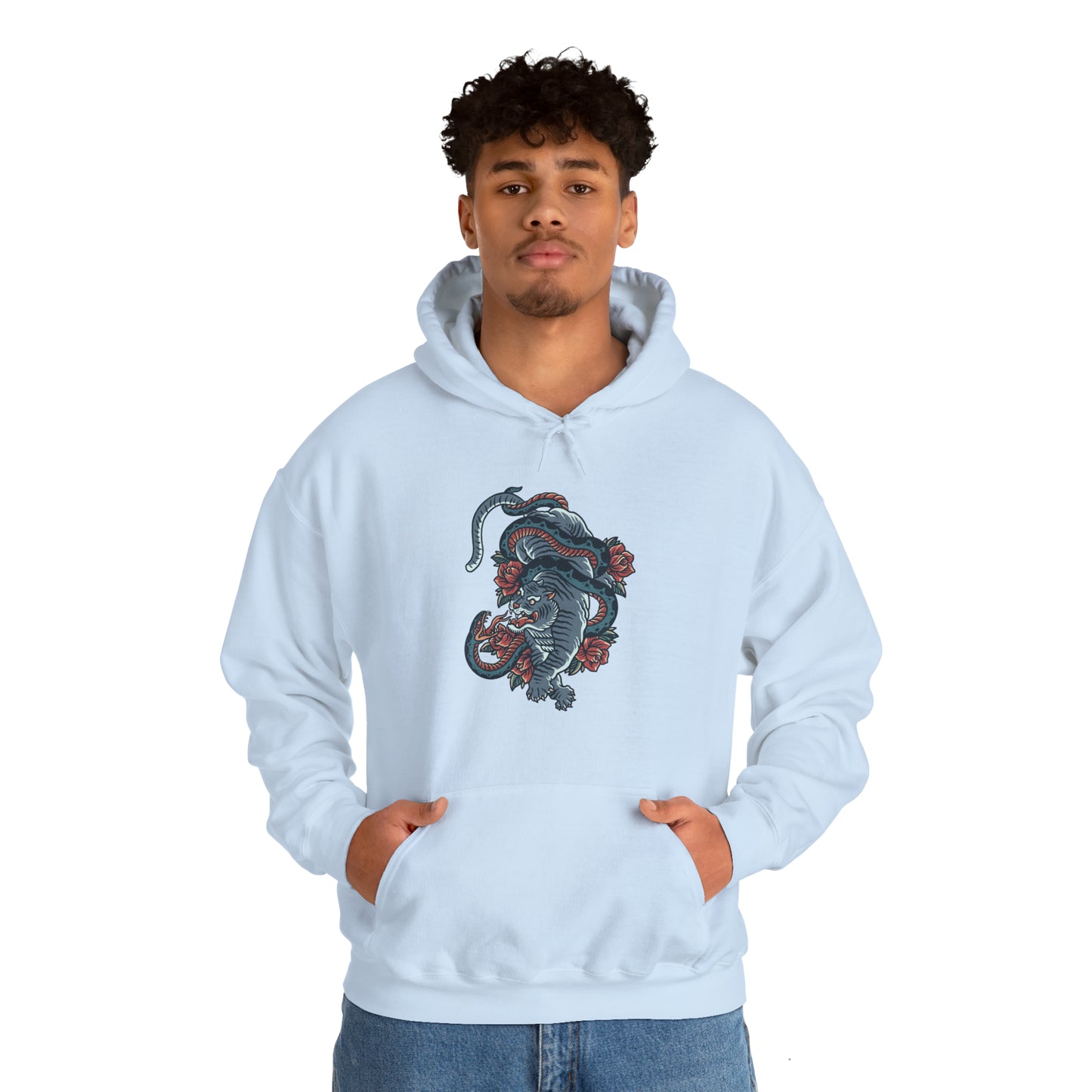 Tiger Snake Battle Unisex Heavy Blend Hoodie