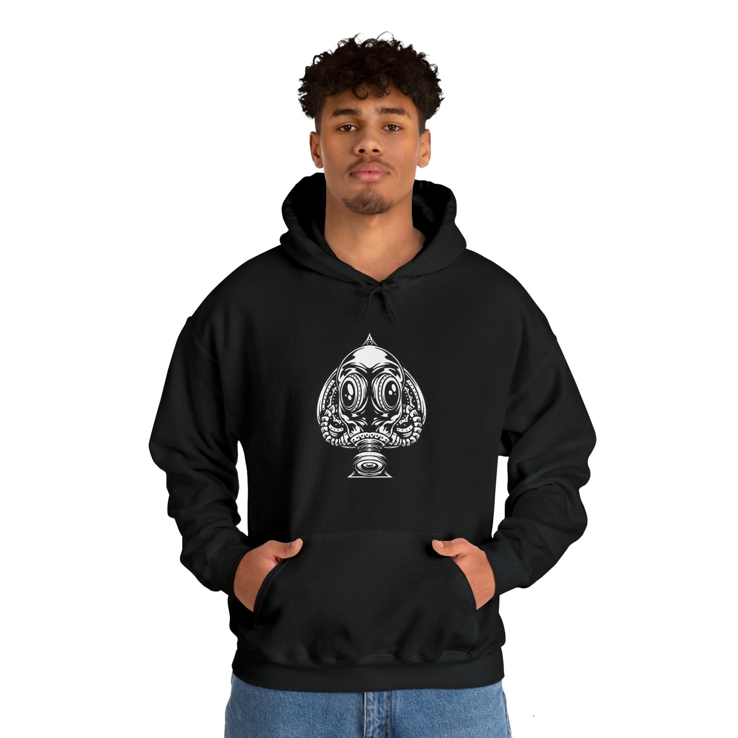 Spades Gas Mask Unisex Heavy Blend Hoodie