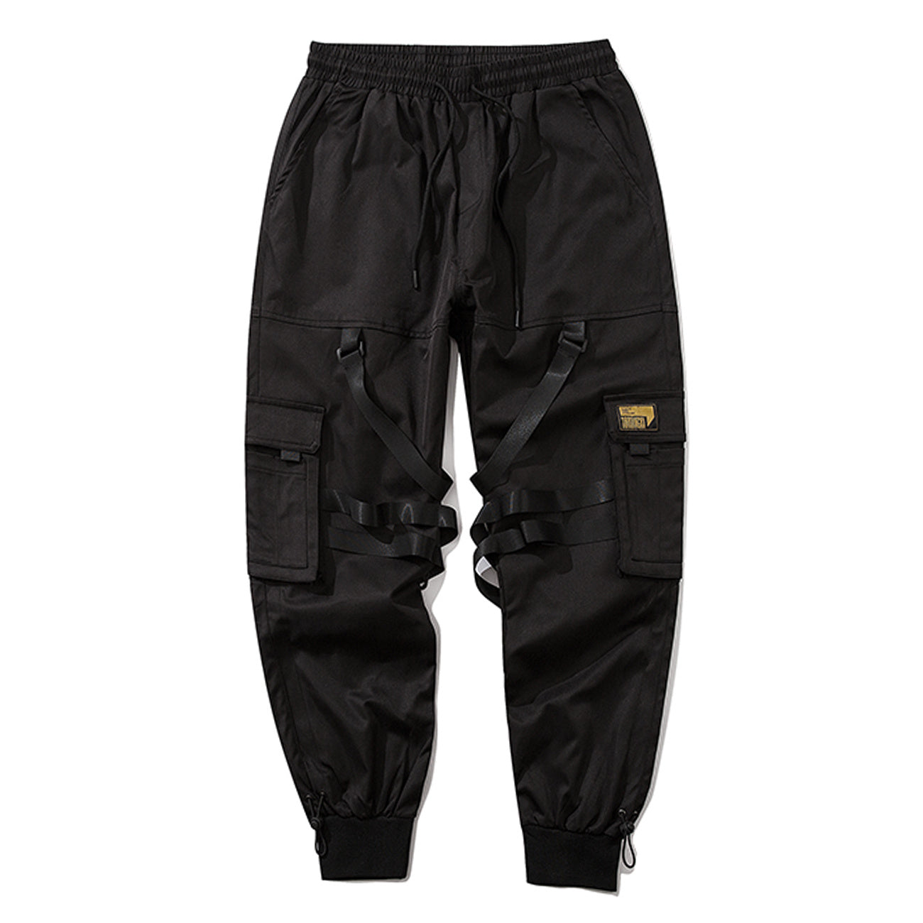 Black Techwear Multi-Pocket Wind Pants – Utility, Streetwear & Tactical