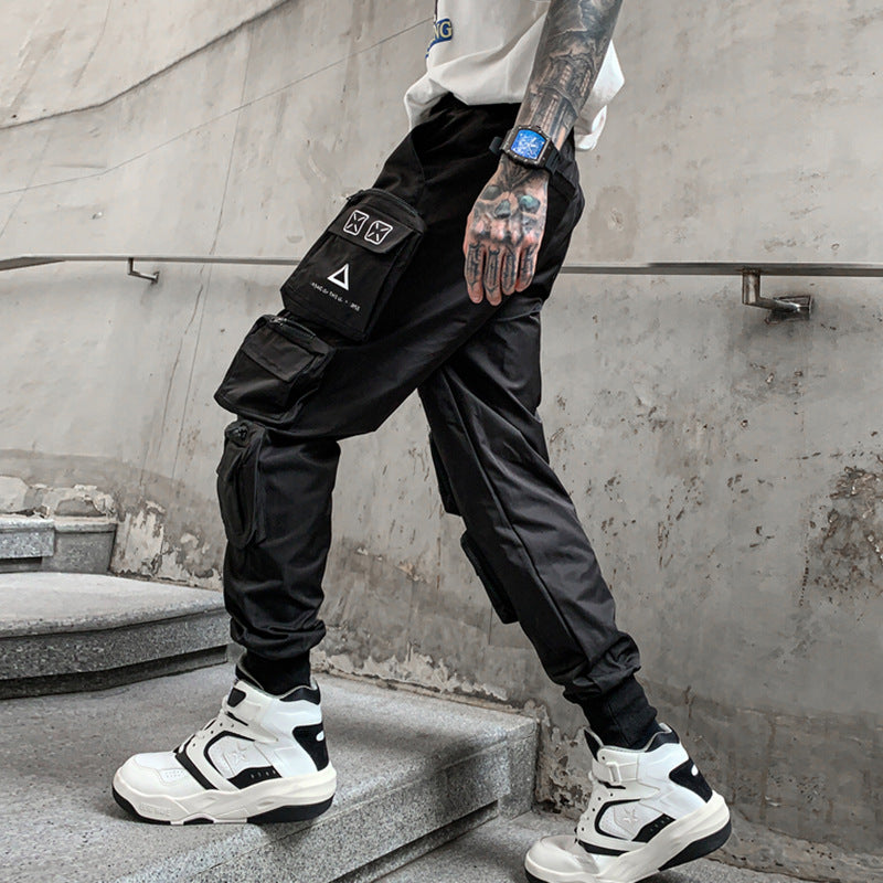 Black Techwear Cargo Pants