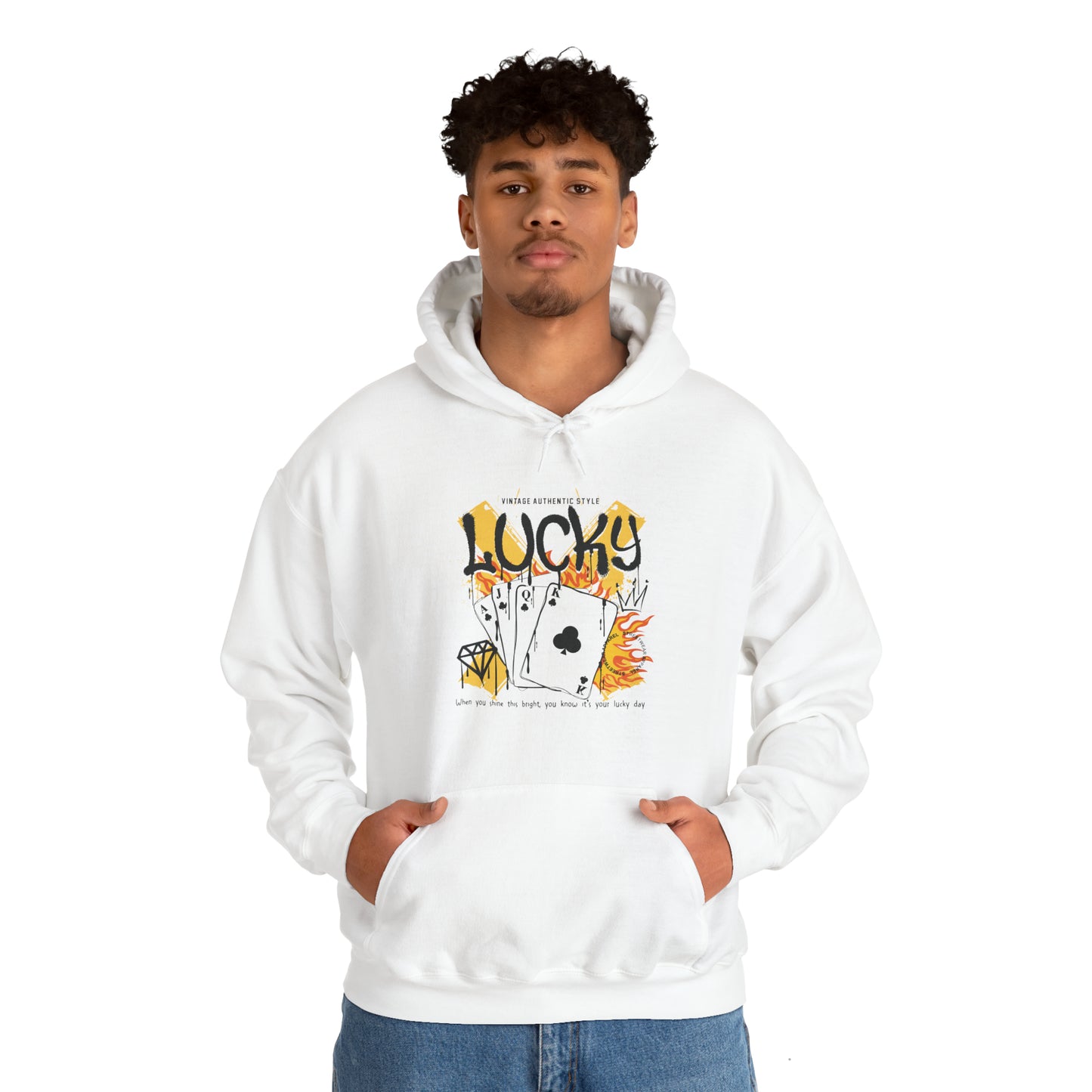 Lucky Cards Streetstyle Unisex Heavy Blend Hoodie