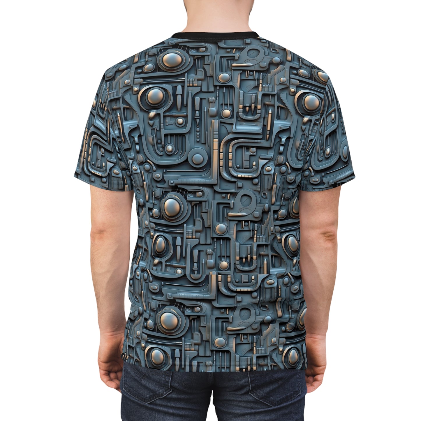 3D Futuristic Pattern T-Shirt