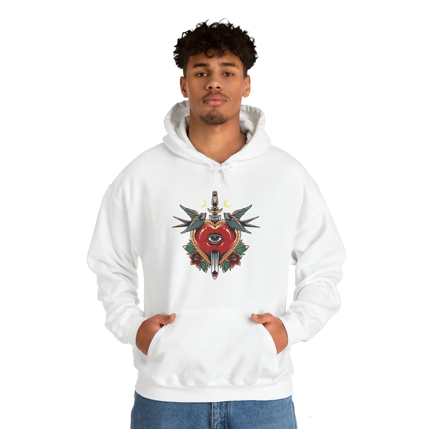 The Watcher Heart Unisex Heavy Blend Hoodie