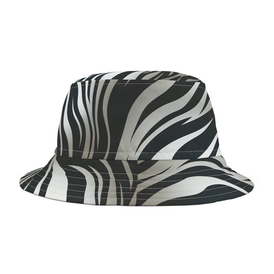 Zebra Pattern Bucket Hat