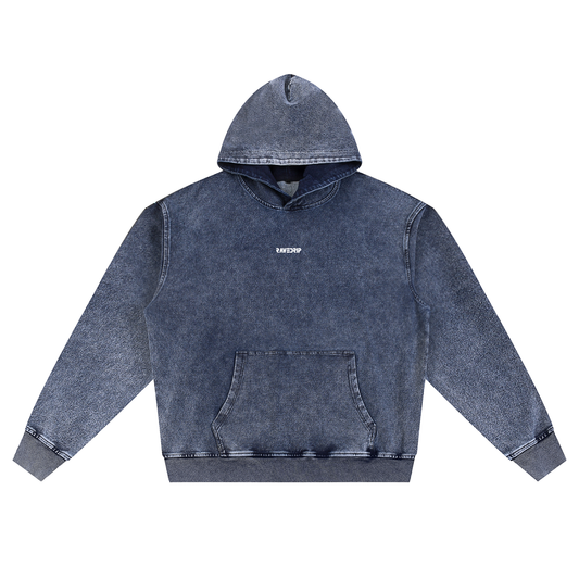 Alt Text:
RAVEDRIP oversized snow wash hoodie with heavyweight dropped shoulder fit