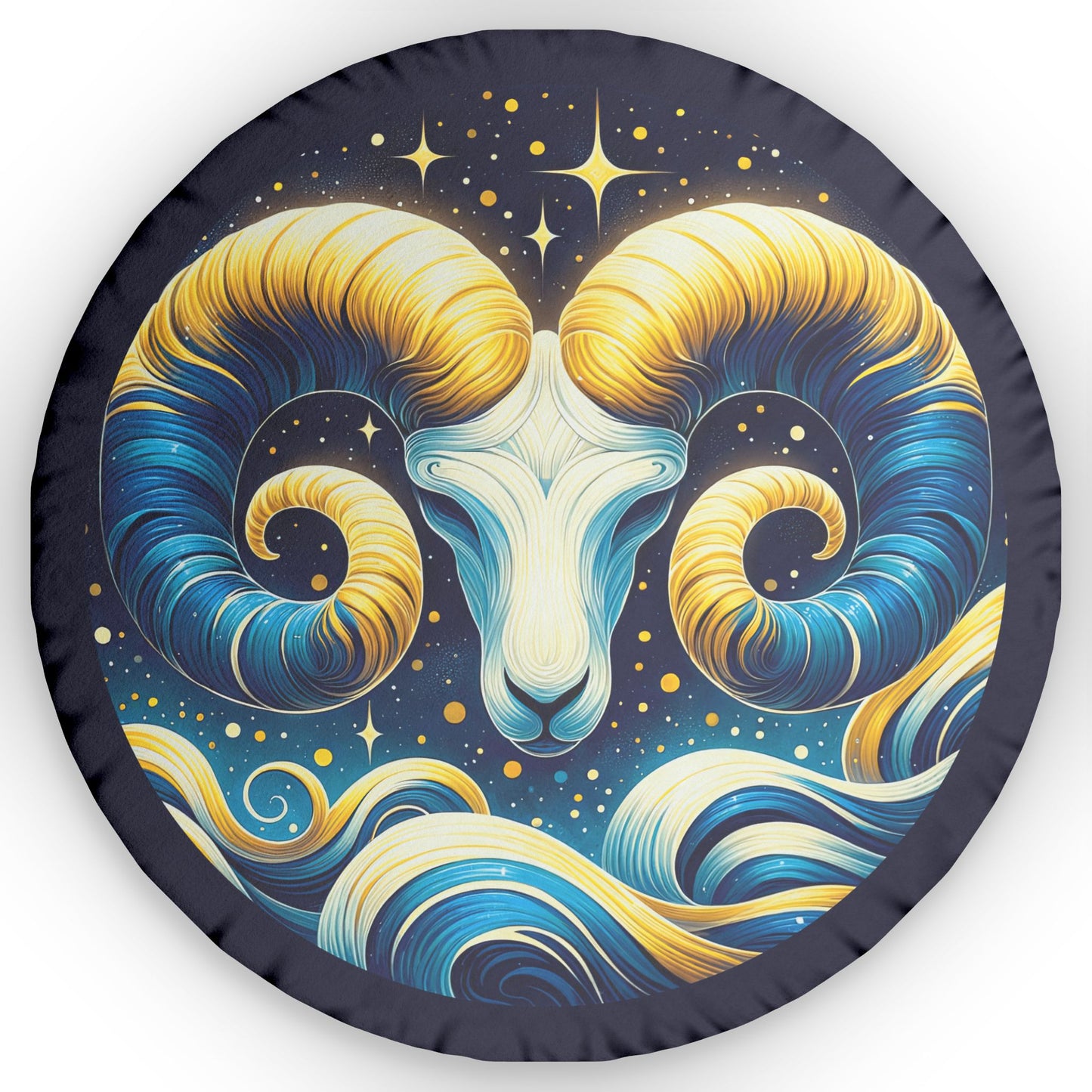 Aries_Starry_Night_Shaped_Pillow