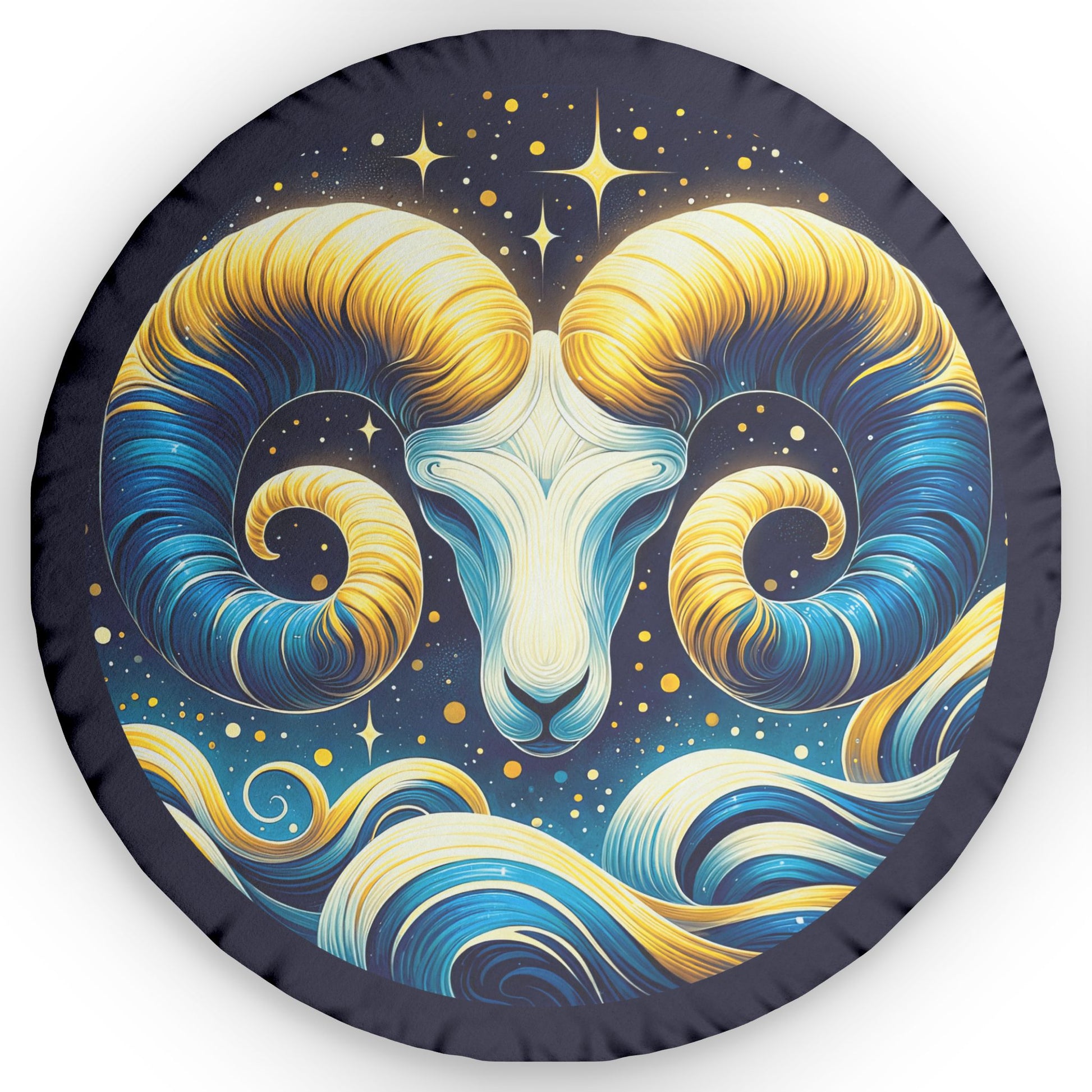 Aries_Starry_Night_Shaped_Pillow