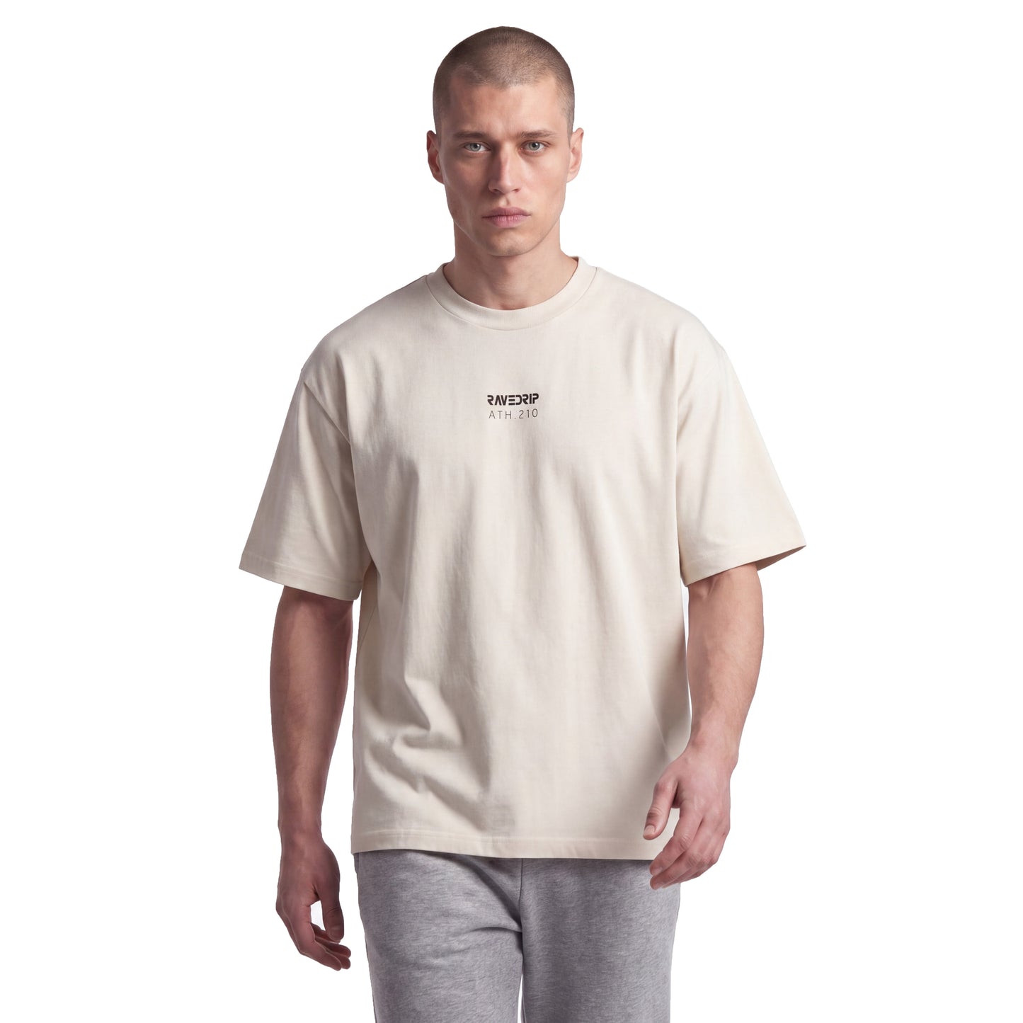 RAVEDRIP Sector 210 Heavyweight Boxy Tee - Ecru