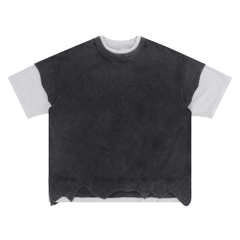 Retro Double-layer T-shirt for Men