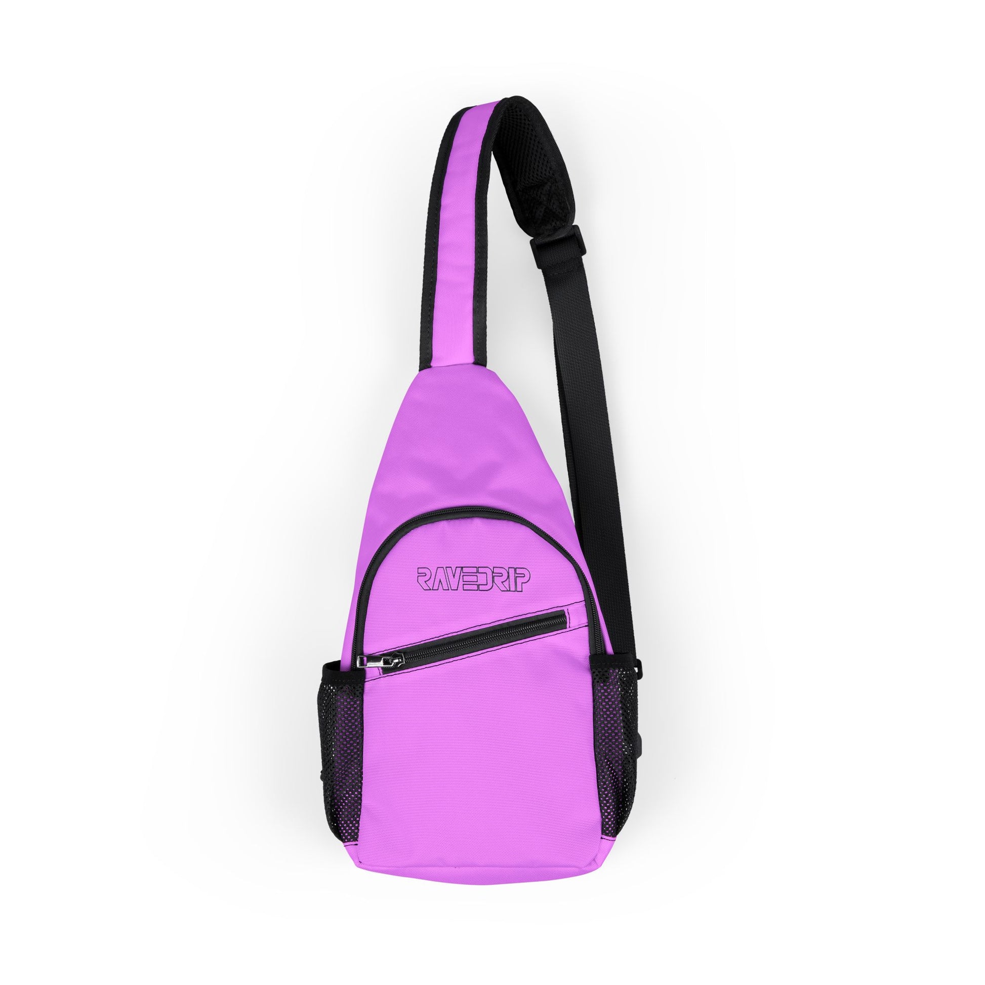 Rave Drip Purple Chest Bag front view