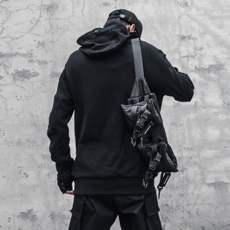 Black Techwear Hoodie