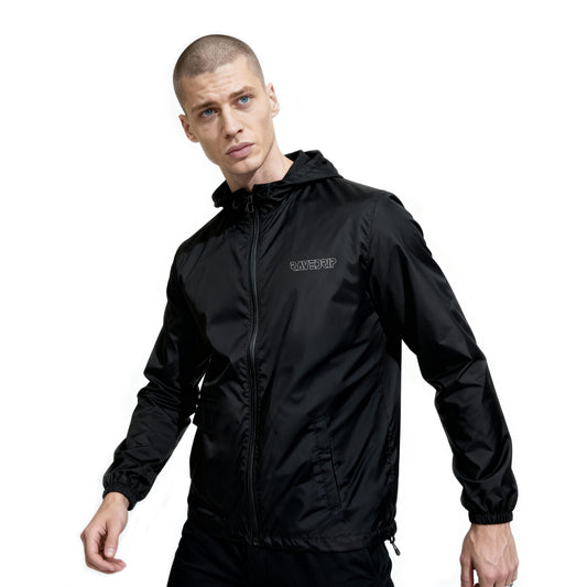 Rave Drip Men’s Full-Zip Windbreaker Jacket – Lightweight Streetwear Layer