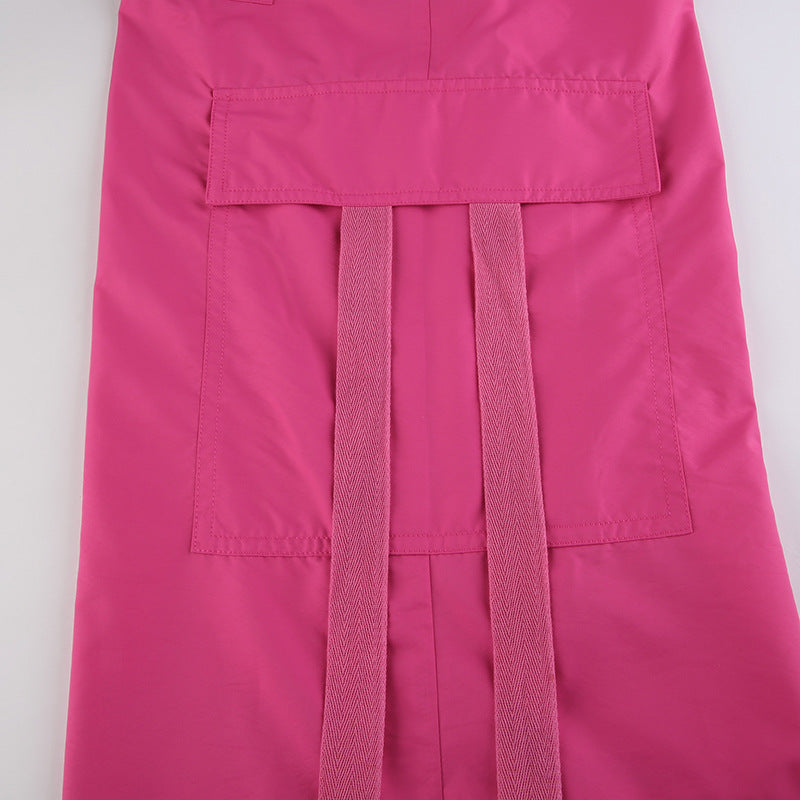 Hot Pink Cargo Pants for Women