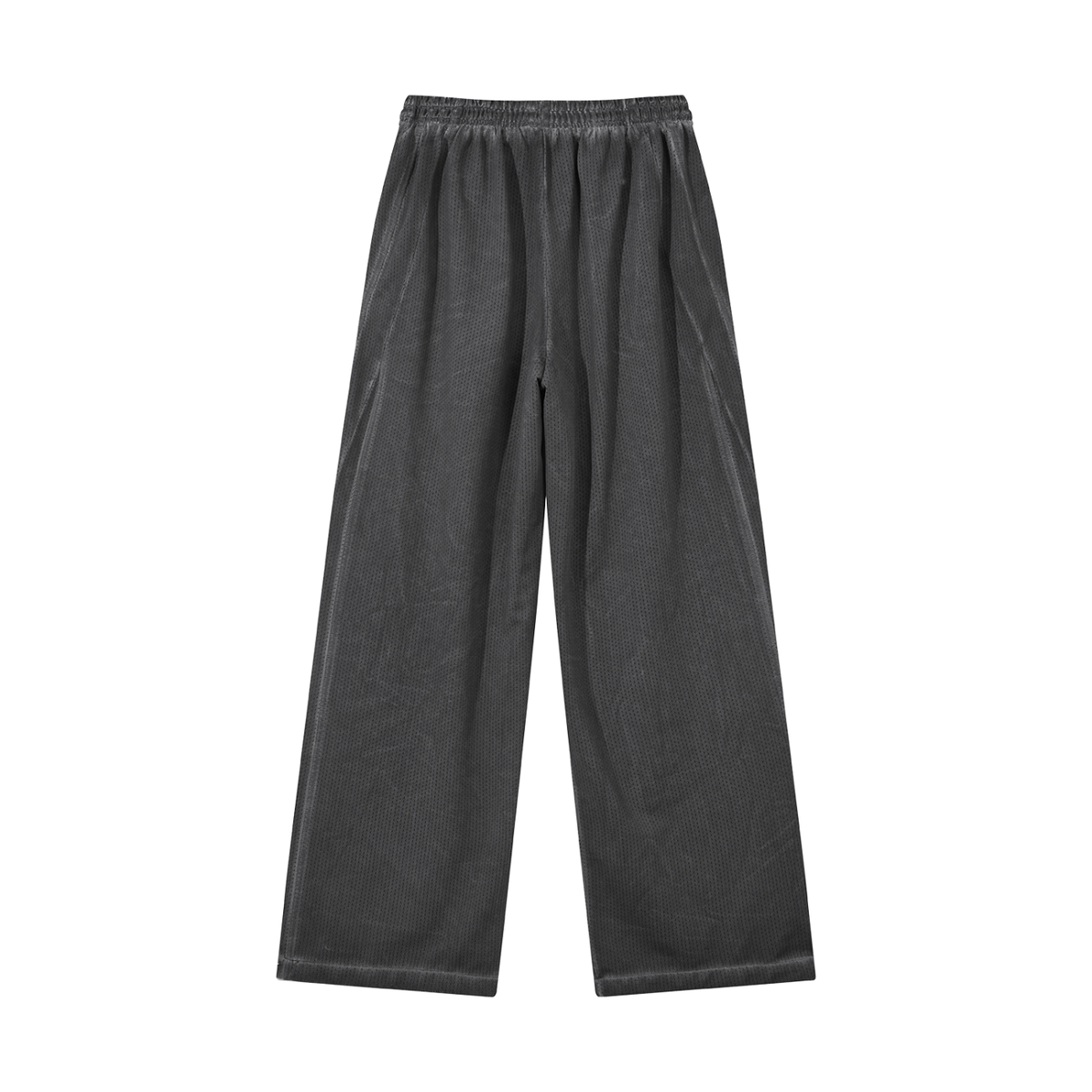 RAVEDRIP Unisex Vintage Wash Wide Leg Mesh Sweatpants