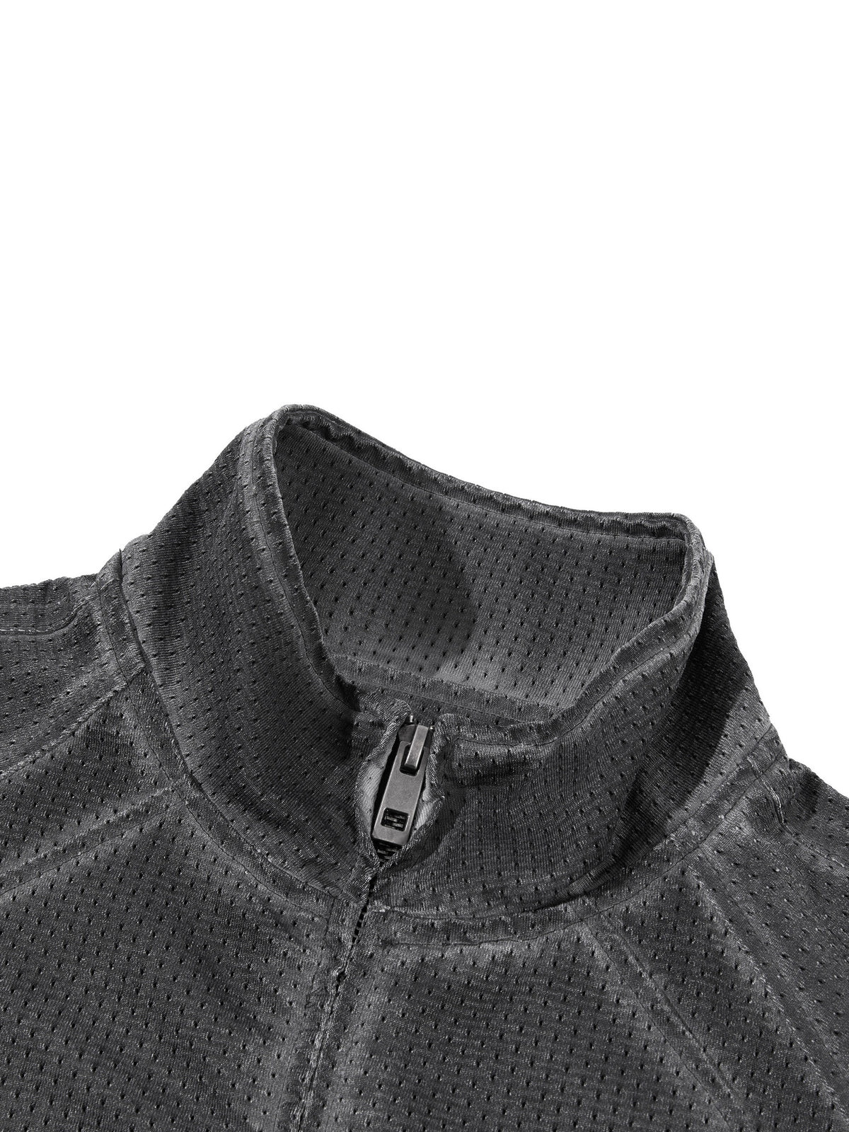 RAVEDRIP Unisex Vintage Wash Full Zip Mesh Jacket
