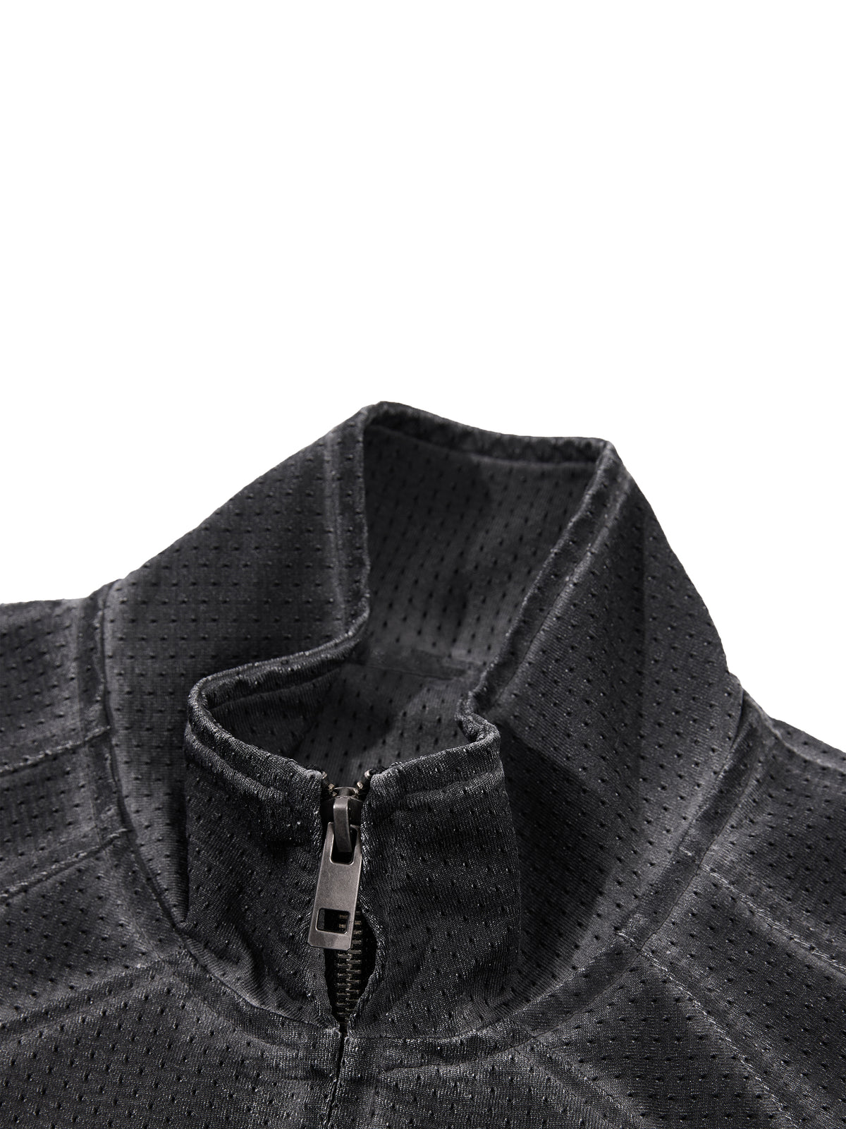 RAVEDRIP Unisex Vintage Wash Mesh Full-Zip Vest