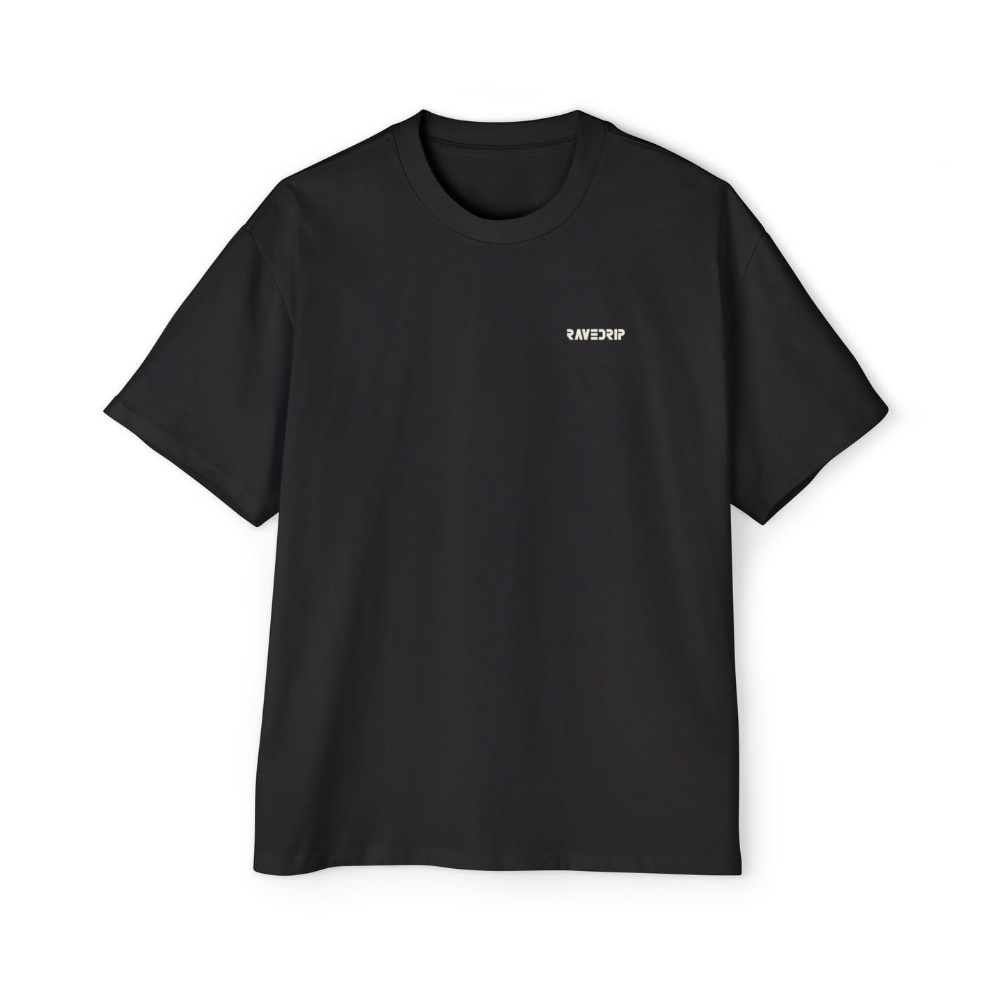 oversized streetwear t shirt with dual portrait back graphic - front