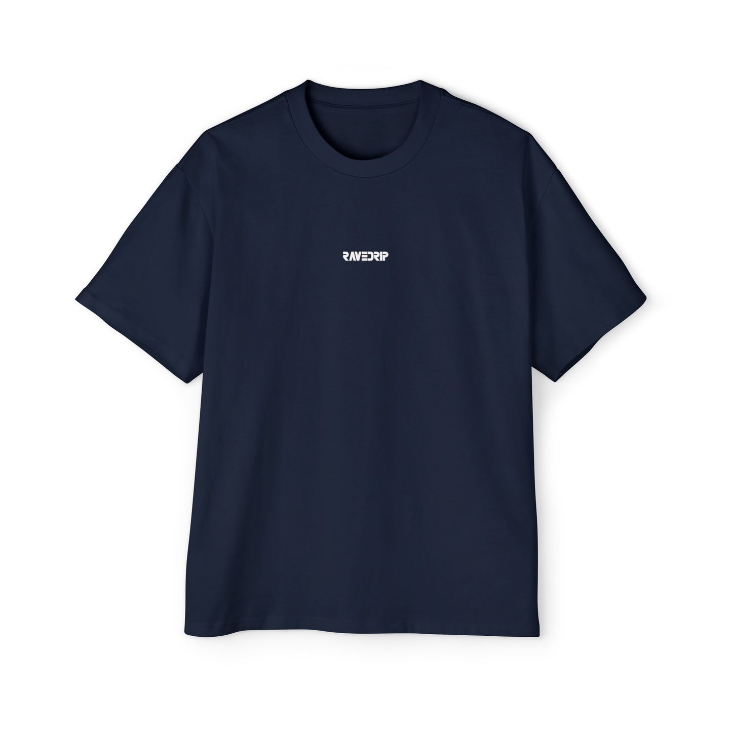 oversized streetwear t shirt with vortex back graphic print - front